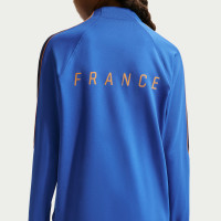 Haut d'entraînement Nike France Strike 1/4-Zip 2026-2028 pour Enfants, bleu foncé, bronze