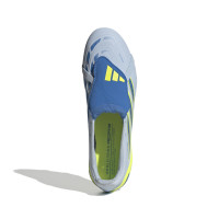 adidas Predator League FT Gras Voetbalschoenen (FG) Lichtblauw Blauw Geel
