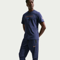 Nike Frankrijk Tech Woven Trainingsbroek 2026-2028 Donkerblauw Brons