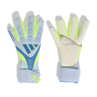 adidas Predator Pro Strap Gants de Gardien de But Bleu Bleu Clair Néon Jaune