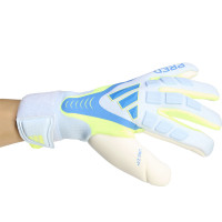 adidas Predator Pro Strap Gants de Gardien de But Bleu Bleu Clair Néon Jaune