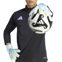adidas Predator Pro Strap Gants de Gardien de But Bleu Bleu Clair Néon Jaune