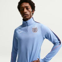 Survêtement Nike England Strike 1/4-Zip 2026-2028 Bleu foncé blanc rouge