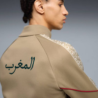 PUMA Marokko KING Anthem Trainingsjack 2026-2028 Beige Rood Groen