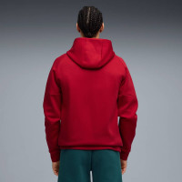 PUMA Marokko Pumatech Trainingsjack Hooded 2026-2028 Rood Donkergroen Goud