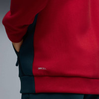 PUMA Maroc Pumatech Survêtement à Capuche 2026-2028 Rouge Vert Foncé