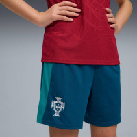 PUMA Portugal Short d'Entraînement 2026-2028 Enfants Bleu-Vert Blanc