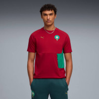 PUMA Marokko Pumatech T-Shirt 2026-2028 Rood Groen Goud