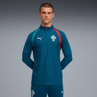 PUMA Portugal Trainingspak 1/4-Zip 2026-2028 Blauwgroen Wit