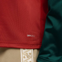 PUMA Marokko Pre-Match Trainingstrui 1/4 Zip 2026-2028 Rood Groen Wit