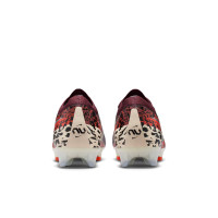 Nike Zoom Mercurial Vapor 16 Elite Gras Voetbalschoenen (FG) Bordeauxrood Zilver Oranje