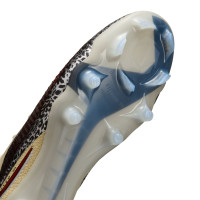 Nike Phantom 6 Low Elite Gras Voetbalschoenen (FG) Gebroken Wit Bordeauxrood Rood