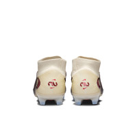 Nike Phantom 6 High Elite Gras Voetbalschoenen (FG) Gebroken Wit Bordeauxrood Rood