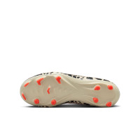 Nike Zoom Mercurial Vapor 16 Academy Gras / Kunstgras Voetbalschoenen (MG) Kids Bordeauxrood Zilver Oranje