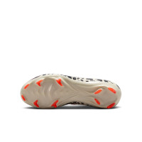 Nike Zoom Mercurial Vapor 16 Pro Gras / Kunstgras Voetbalschoenen (MG) Kids Bordeauxrood Zilver Oranje