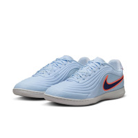Nike Tiempo Reactgato Zaalvoetbalschoenen (IN) Lichtblauw Donkerblauw Feloranje