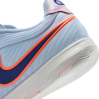 Nike Tiempo Reactgato Zaalvoetbalschoenen (IN) Lichtblauw Donkerblauw Feloranje