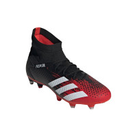 adidas PREDATOR 20.3 Ijzeren Nop Voetbalschoenen (SG) Zwart Wit Rood