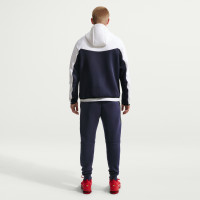 Nike Tech Fleece Sportswear Vest Wit Donkerblauw Zwart Rood
