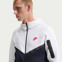 Nike Tech Fleece Sportswear Vest Wit Donkerblauw Zwart Rood