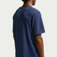 Nike Miler UV Trainingsshirt Donkerblauw Zilver