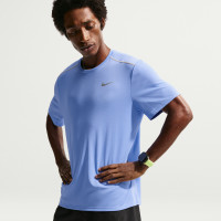 Nike Miler UV Trainingsshirt Blauw Zilver
