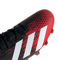 adidas PREDATOR 20.3 Gras / Kunstgras Voetbalschoenen (MG) Zwart Wit Rood
