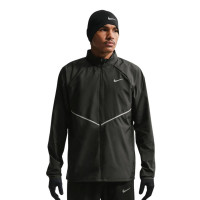 Veste d'entraînement Nike Miler UV Repel Stride noir et argent