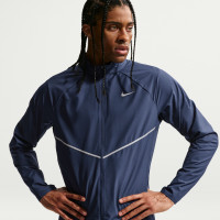 Veste d'entraînement Nike Miler UV Repel Stride bleu foncé argenté