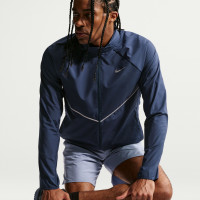 Veste d'entraînement Nike Miler UV Repel Stride bleu foncé argenté