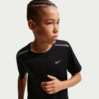 Kit d'entraînement Nike Miler pour Enfants, noir et argenté
