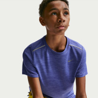 Chemise d'entraînement Nike Miler pour Enfants, violet et argent