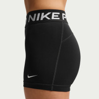 Short de sport Nike Pro 365 taille mi-haute (8 cm) pour femmes, noir et blanc