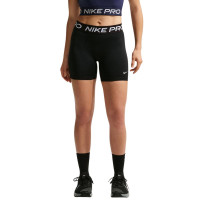 Short de sport Nike Pro 365 taille mi-haute pour femmes (13 cm) noir et blanc
