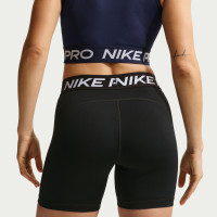 Short de sport Nike Pro 365 taille mi-haute pour femmes (13 cm) noir et blanc