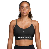 Soutien-gorge de sport Nike Pro Seamless pour Femmes, noir et blanc