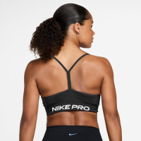 Soutien-gorge de sport Nike Pro Seamless pour Femmes, noir et blanc