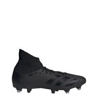 adidas PREDATOR 20.3 Ijzeren Nop Voetbalschoenen (SG) Zwart Zwart Grijs