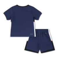 Kit d'entraînement Nike Academy pour enfants d'âge préscolaire bleu foncé blanc noir