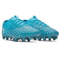 Under Armour Magnetico Select 5 Gazon Naturel Chaussures de Foot (FG) Bleu Azure Blanc