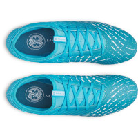 Under Armour Magnetico Select 5 Gazon Naturel Chaussures de Foot (FG) Bleu Azure Blanc