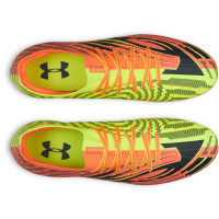 Under Armour Shadow Pro 4 Gazon Naturel Chaussures de Foot (FG) Orange Jaune Noir