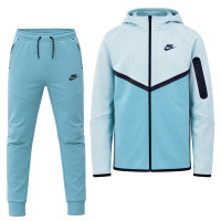 Nike Tech Fleece Sportswear Trainingspak Kids Lichtblauw Blauw Zwart
