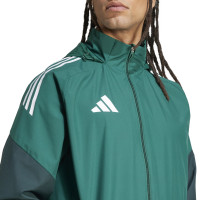 Veste adidas Tiro 25 Competition Allweather Vert foncé