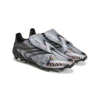 adidas F50 Tunit Y-3 Elite Chaussures de Foot Gazon Naturel (FG) Noir Gris Argenté