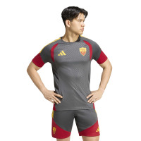 adidas AS Roma Trainingsset 2026-2027 Donkergrijs Rood Oranje