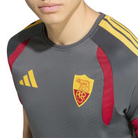 adidas AS Roma Trainingsset 2026-2027 Donkergrijs Rood Oranje