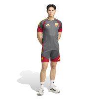 adidas AS Roma Trainingsset 2026-2027 Donkergrijs Rood Oranje