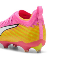 PUMA Ultra 6 Pro Gras / Kunstgras Voetbalschoenen (MG) Kids Felroze Blauw Geel