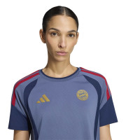 adidas Bayern Munich Maillot d'Entraînement 2026-2027 Femmes Bleu Foncé Rouge Doré